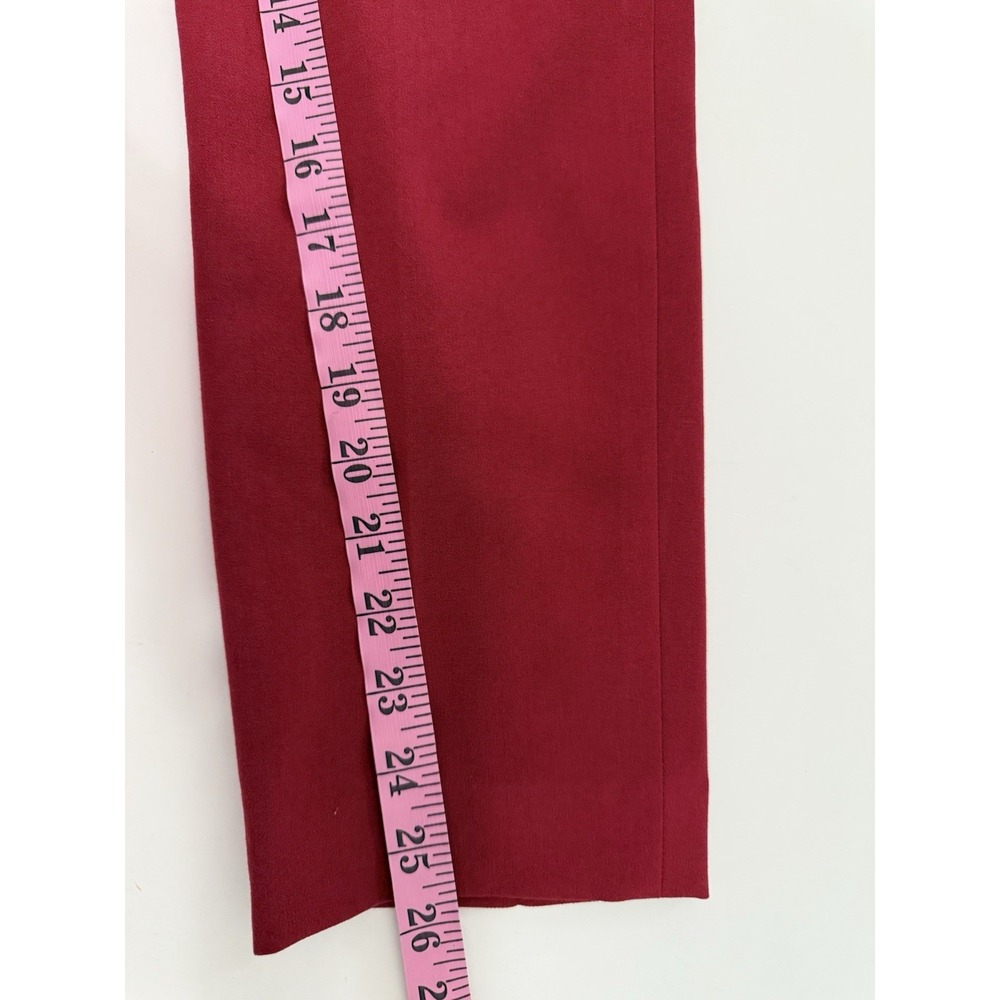 The Limited Slim Ankle Pants Red Office Career Dressy Classic Business 2 Petite - Picture 13 of 16